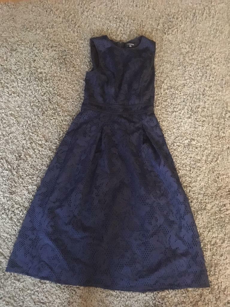 warehouse blue lace dress